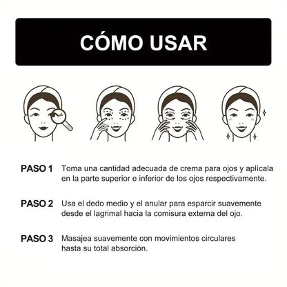 Crema de luz roja para el contorno de ojos