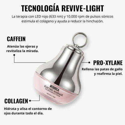 Crema de luz roja para el contorno de ojos