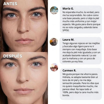 CC Cream Base Correctrice 3-en-1 SPF50 | Wombea