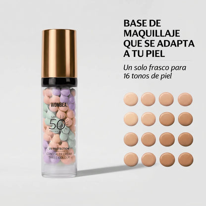 CC Cream Base Correctrice 3-en-1 SPF50 | Wombea